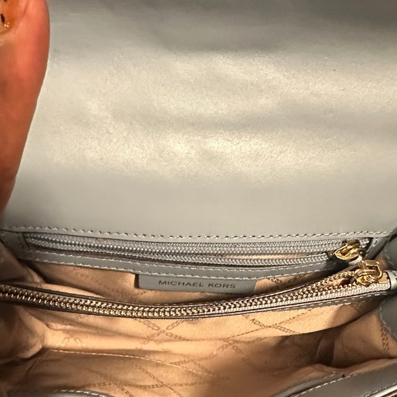 Michael Kors Studded Blue and Gold Crossbody Bag - Picture 4 of 5